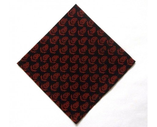 14" Women Ladies Cotton Handkerchief Hanky Napkin Red Black Wedding Party Gift
